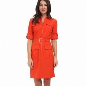 Michael Kors belted shirt dress. Size large.